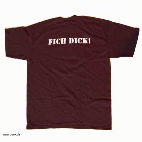 WIZO: Fich Dick T-Shirt, schwarz