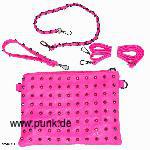 Neonpink bag with studs