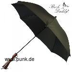 Regenschirm mit Gewehrgriff Groß in schwarz