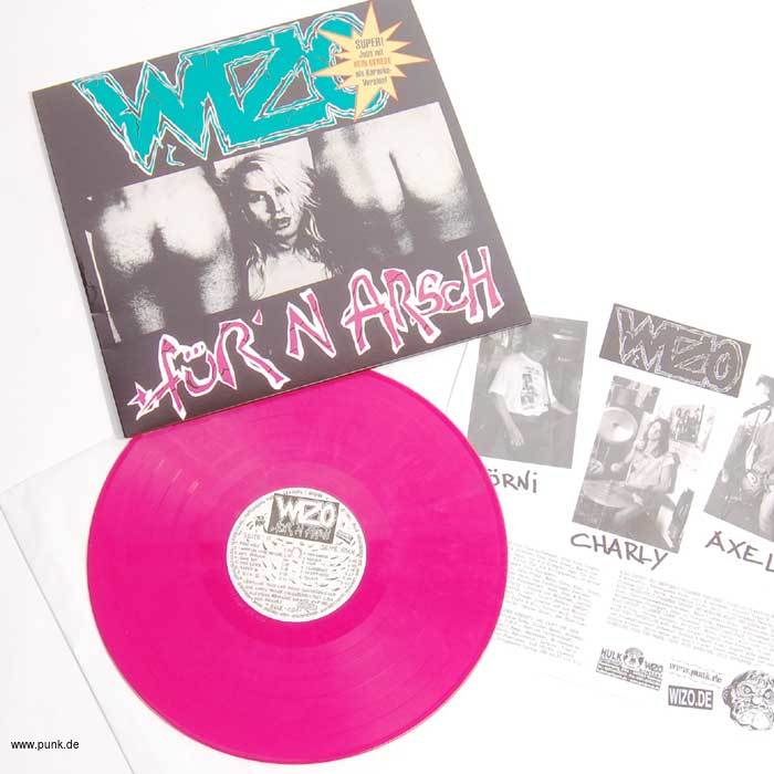 WIZO: Fürn Arsch LP, magentafarbenes Vinyl