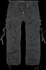 Brandit: Pure Vintage Trousers, schwarz