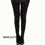 Tights With Small Silver Studs