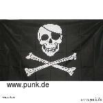 Piraten Flagge, schwarz