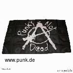 Punks not dead Flagge, schwarz