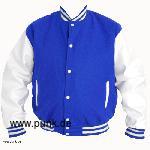 Collegejacket, blue with white sleeves