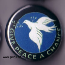 : Give peace a chance Button