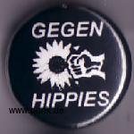 : Gegen Hippies Button