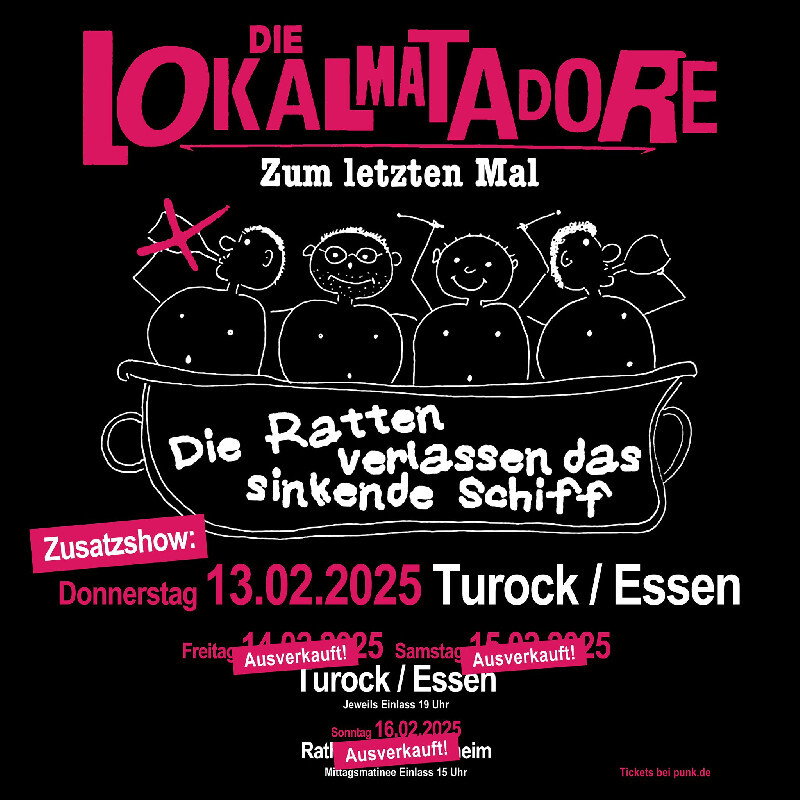 : HardTicket Die Lokalmatadore: Zusatzkonzert - Turock 